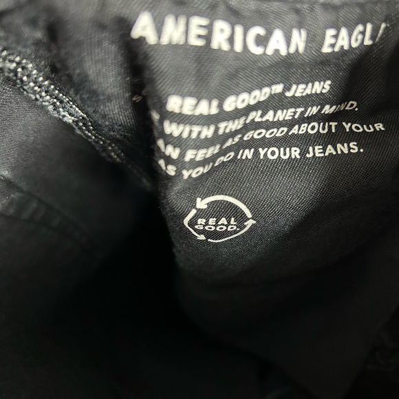 American Eagle Outfitters Black Ripped Skinny Jeans - Picture 8 of 11